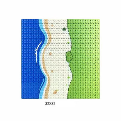 32x32x16x16 Dots Classic Base Plates MOC DIY Plastic Bricks Baseplates City Dimensions Building Blocks Figures Construction Toys