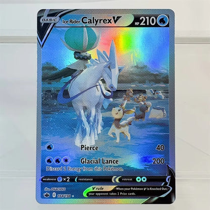 PKM Holographic Flash Proxy Cards Celebi Sylveon Vmax Calyrex Leafeon Charizard  PTCG PROXY Card The Best Gift for Collectors