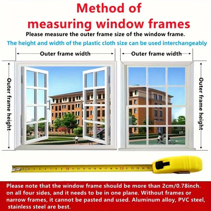 Mosquito-proof screen window, self-adhesive window mosquito net, summer insect-proof door, window mosquito net【BLACK】