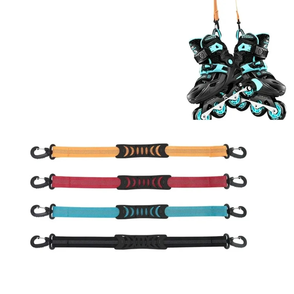 1Pc Roller Skate Shoe Lifter Ski Boot Strap Portable Inline Skate Straps Ice Skates Carrying Straps Winter Skiing Accessorie Set