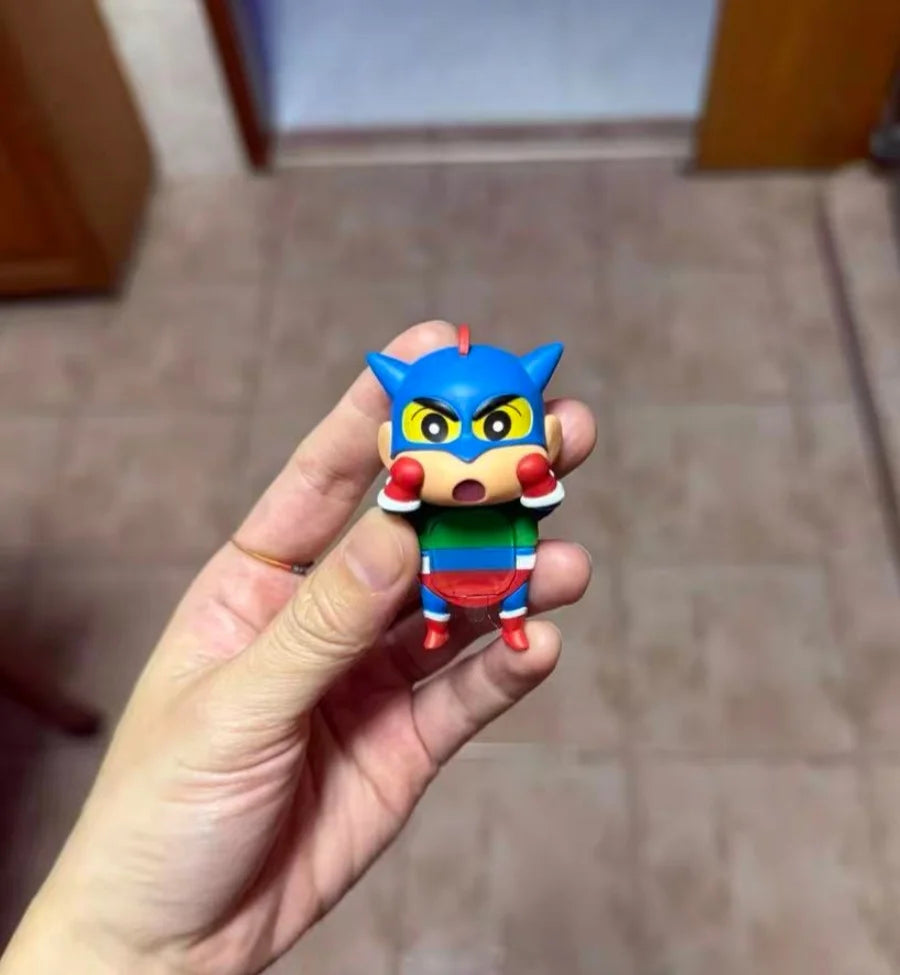 New Crayon Shin-Chan Blind Box Animation Figurine Hippers Mobile Phone Car Decoration Figurine Pendant Gift Anime Periphera Gift