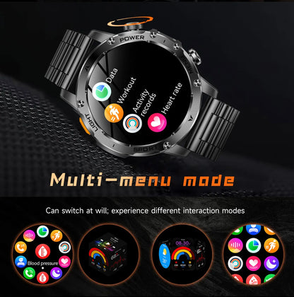 2025 1000mAh Super Capacity Battery Adult Men Smart Watch 1.7-inch Large Screen Bluetooth Call IP68 Waterproof SmartWatch Sports