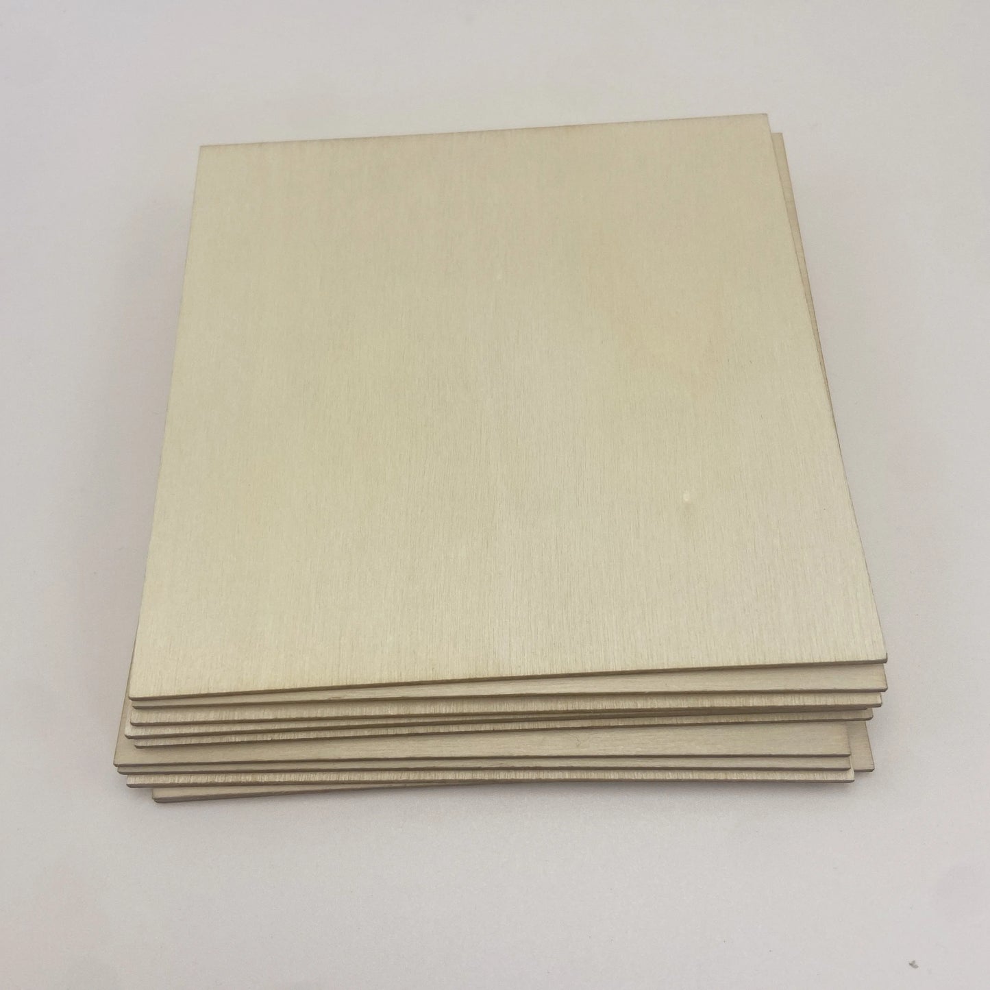 10Pcs Wood Square 4x4in Blank Wood Sheet for Crafts, Thin Unfinished Wood Squares for Wood Burning Painting Staining Wood Engrav