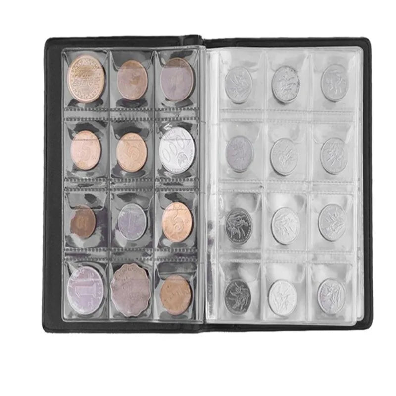 480/120 Coins Storage Book Commemorative Coin Collection Album Holders Collection Volume Folder Hold Multi-Color Empty Coin