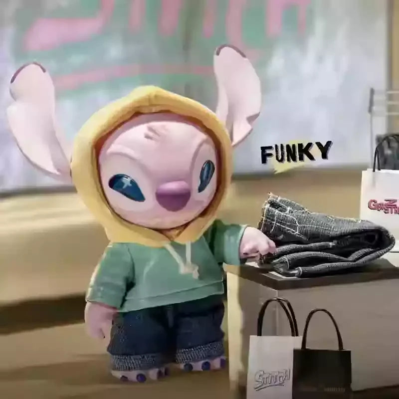 Official Stitch cartoon, so sleepy but still takes a bite / Street GENZ series blind box kids' collectible toy Christmas gift