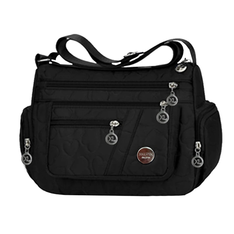 New style neutral nylon fabric ladies' handbag Oxford cloth shoulder strap crossbody bag travel bag multi-compartment casual bag