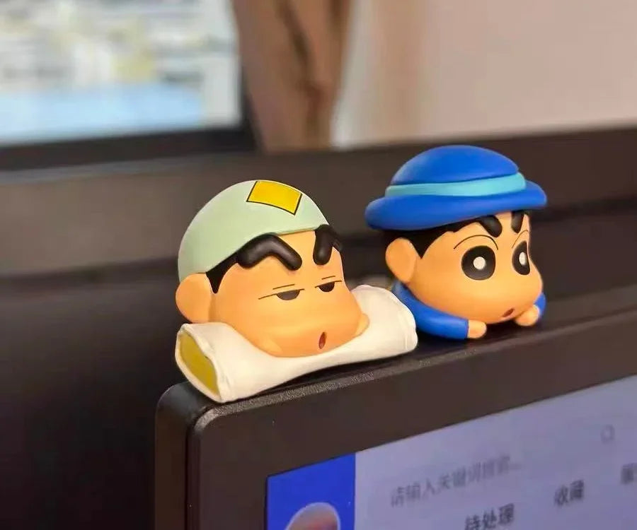 New Crayon Shin-Chan Blind Box Animation Figurine Hippers Mobile Phone Car Decoration Figurine Pendant Gift Anime Periphera Gift