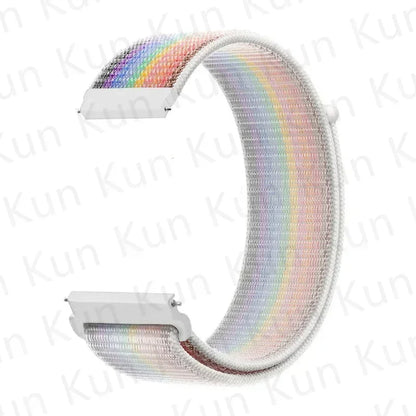 20mm 22mm Band For Samsung Galaxy Watch 6/5/4/5pro/4/6 Classic/active 2 Nylon loop sport bracelet huawei watch GT 4-2-2e-3 Strap