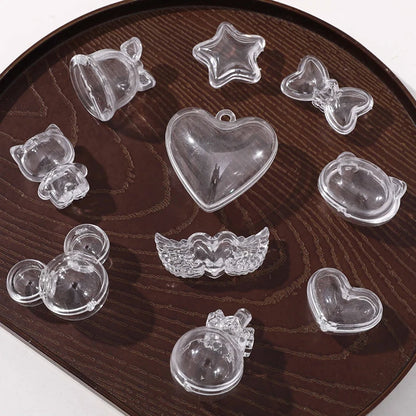 2pcs Pet Hair Keepsake Box Transparent Dog Cat Fur Storage Box For DIY Memorial Decoration Gift For Pet Lovers Display Souvenir