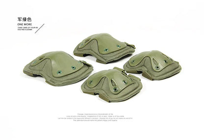 Outdoor Tactical Protective Gear 4pcs Knee Pads Elbow Pads For Cycling Mountaineering Hiking Outdoor Sports Protection
