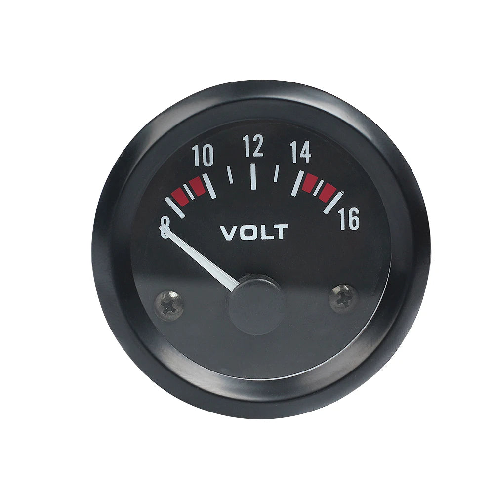 Vehicle Meter 12V Automobile Car Gauge 2" 52mm Water Temp Oil Temp Oil Press Fuel Volts Oil press kg Ammeter Gauge Black Shell