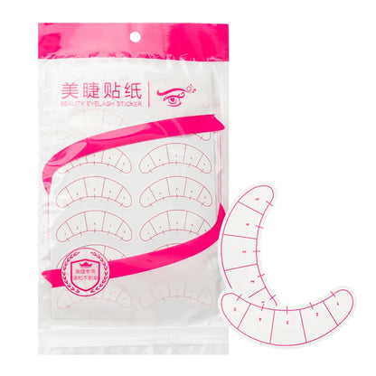 70 Pairs Eyelash Mapping Stickers Under Eye Positioning Tips Sticker for Lashes Extension Practice Eye Pads Paper Patches Tools
