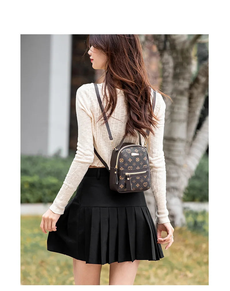 Flower backpack 2022 ladies bag fashion backpack women's bag bag women's fresh and sweet student school bag