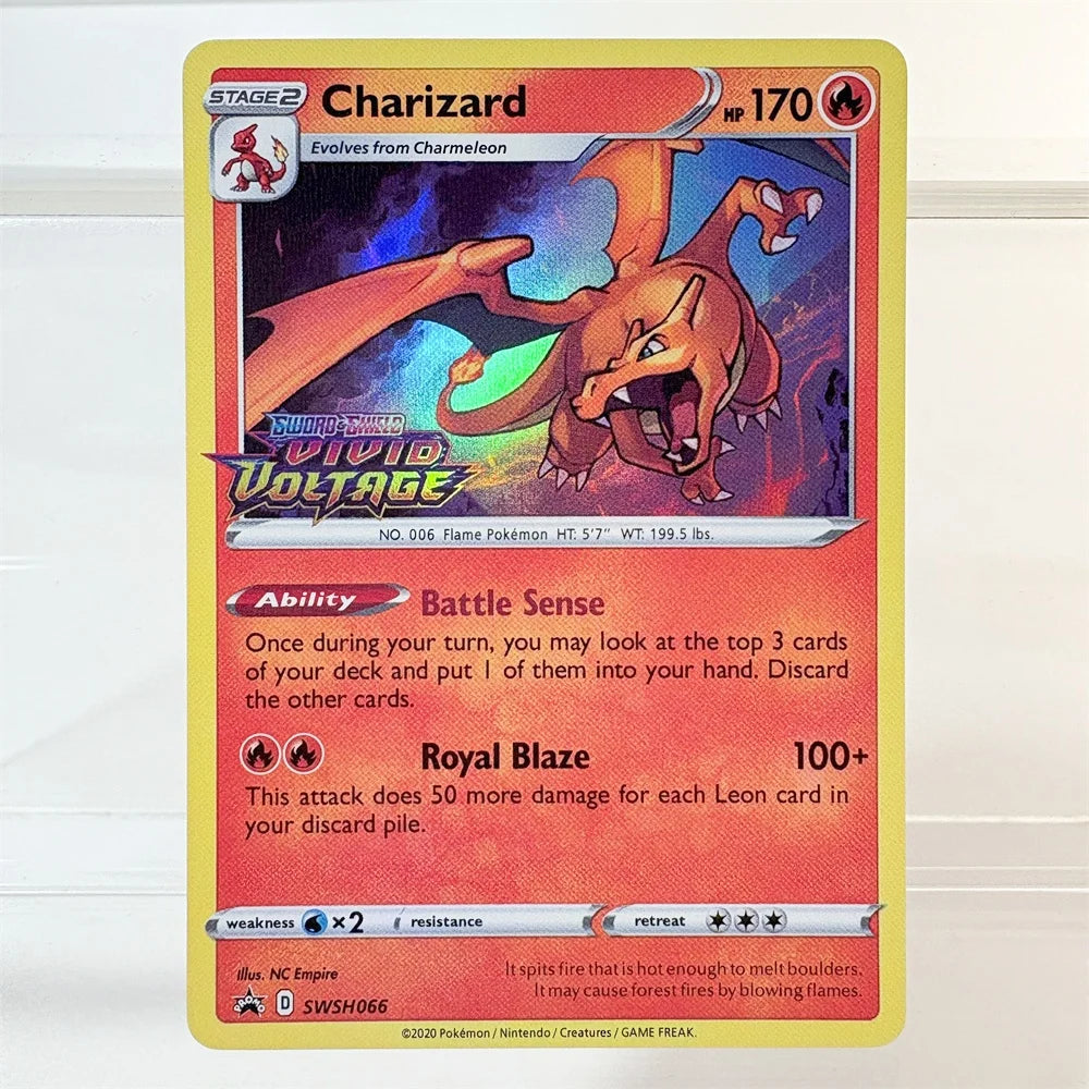 PKM High Quality Holo Proxy Cards Charizard Entei Leafeon Sylveon Sword & Shield Foil Cards PTCG PROXY The Best Gift at a Party