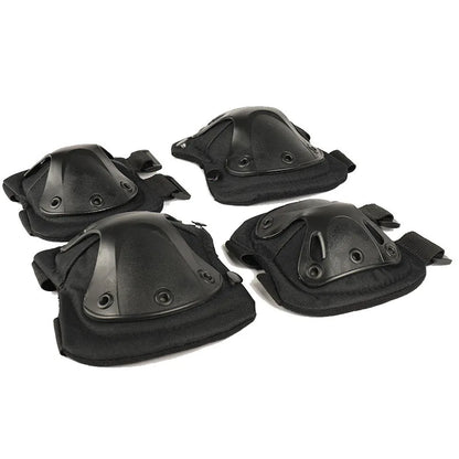 Outdoor Tactical Protective Gear 4pcs Knee Pads Elbow Pads For Cycling Mountaineering Hiking Outdoor Sports Protection
