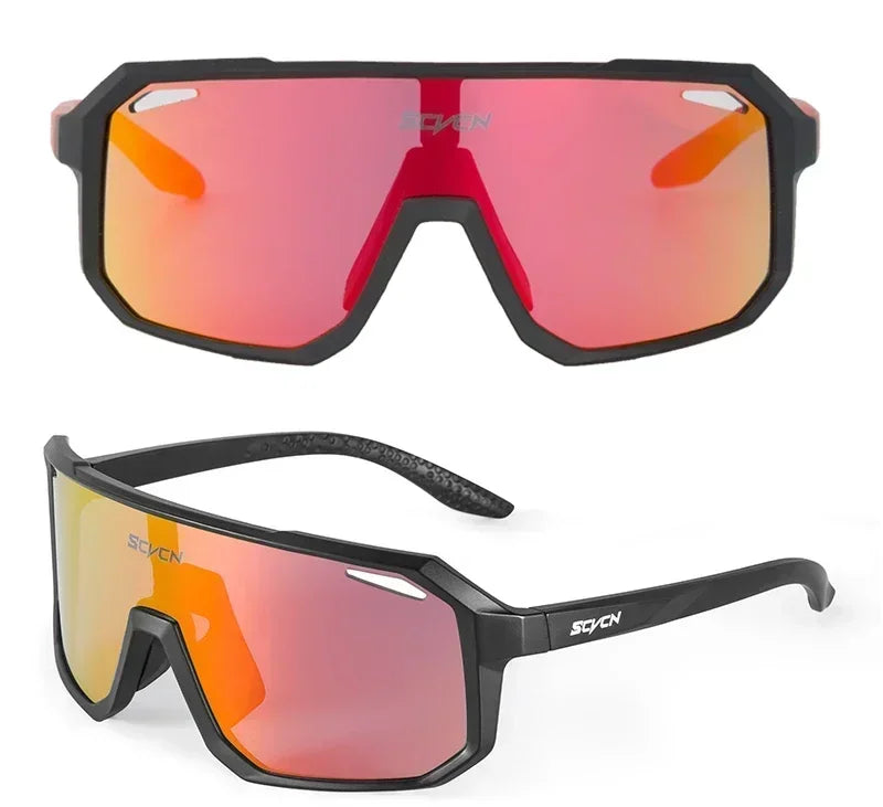 SCVCN New Sports Men UV400 Cycling Glasses Bike Sunglasses Outdoor Eyewear  MTB Bicycle Women Riding Hiking Goggles