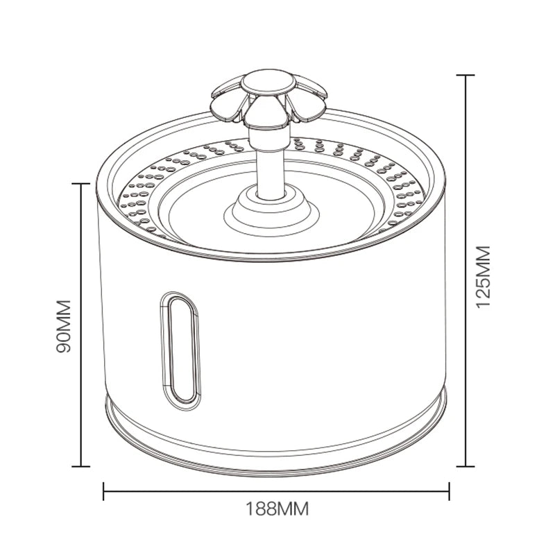 Automatic Cat Water Fountain Pet Bowl Stainless Steel Dog Water Drinking Water Dispenser Feeder Cat Accessories Pet Manufacturer
