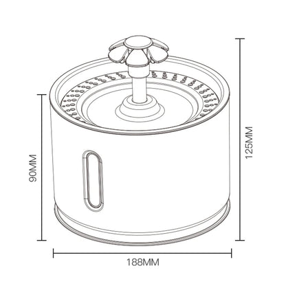 Automatic Cat Water Fountain Pet Bowl Stainless Steel Dog Water Drinking Water Dispenser Feeder Cat Accessories Pet Manufacturer