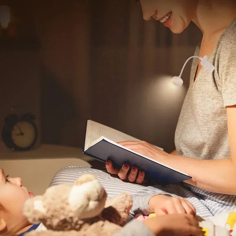 Mini Clip Book Lamp LED Table Lamp Eye Protection 3 Colors Battery Powered Night Light Portable Bedside Student Reading Lamp