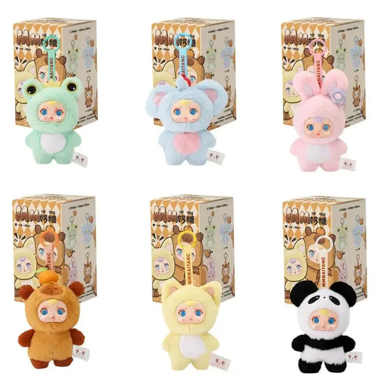 New Cute Milk Candy Keychain Mysterious Blind Box Car Key Decoration Backpack Pendant gift Doll A Birthday Present Blind Box