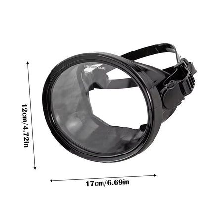 XIAOTREE   Fisherman's Goggles Tempered Glass Waterproof Snorkeling Goggles Adjustable Anti-Fog Diving Mask Freediving
