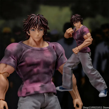 1/12 Scale Anime Baki Hanma Oni Action Figure Real Man Assembly Model Figurine Office Desktop Decoration Ornaments Boy'S Gifts