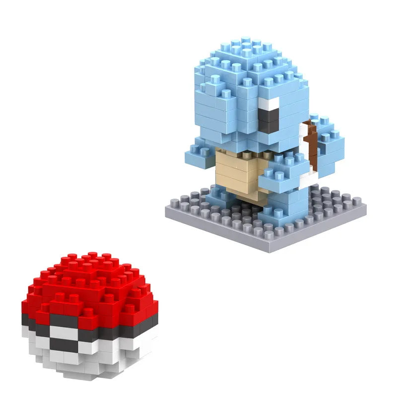 75 Style Building Blocks Assembly Anime Picachu Charizard Doll Blastoise Bulbasaur Gengar Bricks Figures Toy for Kid Gift