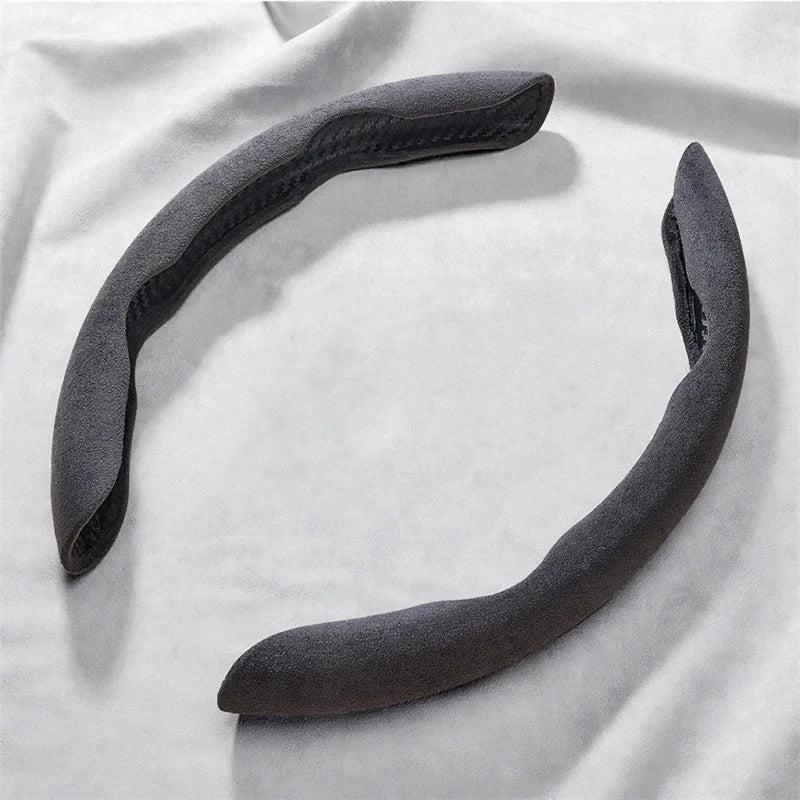 Suede Universal 38CM Car Steering Wheel Booster Cover Non-Slip Auto Interior Steer Protector Decoration Accessories