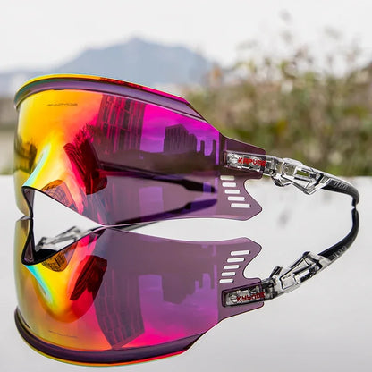 2025 Kapvoe Sport Sunglasses Road Bike Mountain Bicycle Cycl Glasses Riding Goggle Sports Eyewear for Man Women Cycling Glasses