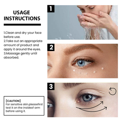 EELHOE Eye Firming Cream for Dark Circles Removal Anti Bags Under the Eyes Moisturizing Eye Contour Nourishing Eye Repair Cream