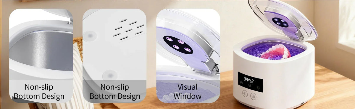 NEW HOT Small portable cleaning machine full-automatic household cleaning jewelry braces contact lens cleaner
