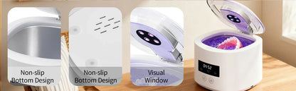 NEW HOT Small portable cleaning machine full-automatic household cleaning jewelry braces contact lens cleaner