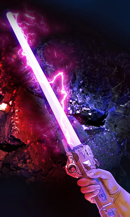 Lightsaber Children's Toy Laser Sword Star 2 in 1 Flash Stick Fluorescent Stick hair Light Saber Children's Toy Sword RGB  Light