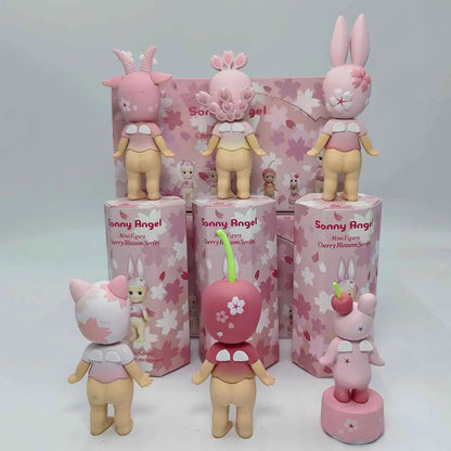 Sonny Angel Pink Cherry Blossom Series Blind Box Toys Mystery Box Kawaii Lucky Cute Doll Decoration Collect Model Couple Gifts