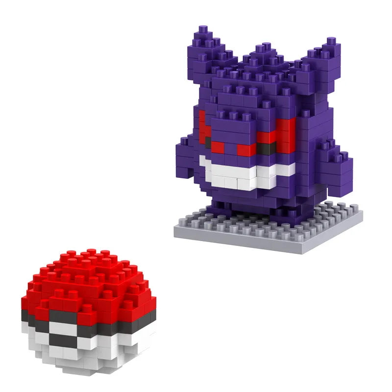 75 Style Building Blocks Assembly Anime Picachu Charizard Doll Blastoise Bulbasaur Gengar Bricks Figures Toy for Kid Gift