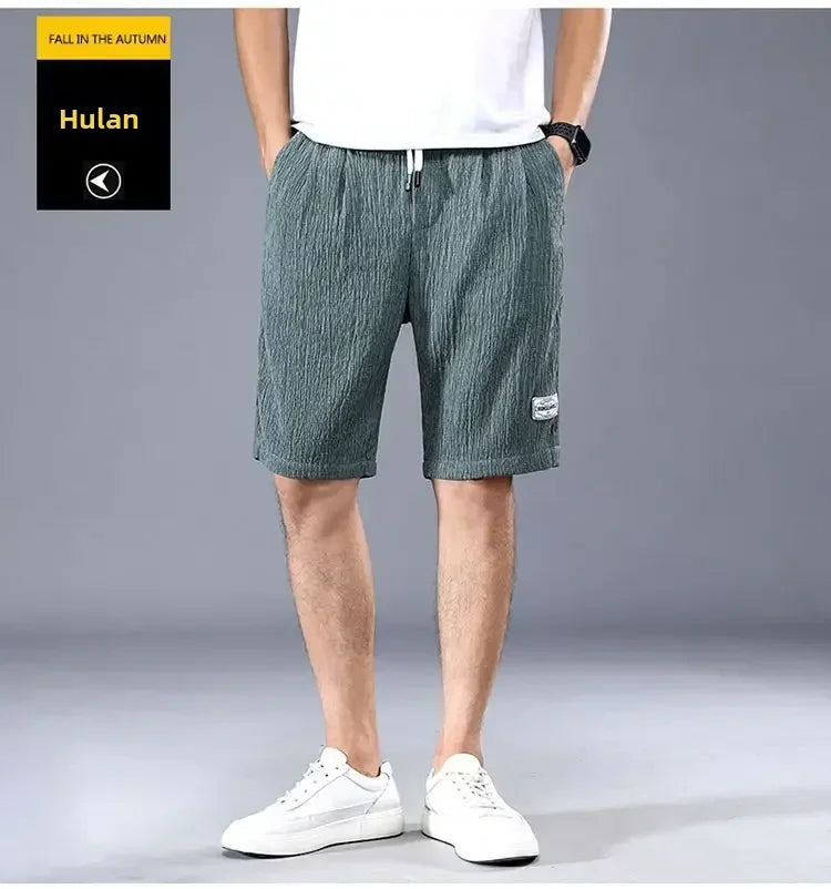 Men's Ice Silk Casual Shorts Loose Fit Summer Style Big Pants Versatile Outerwear For Men Comfortable Underwear