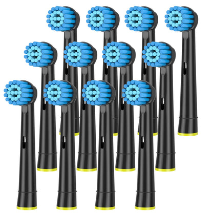 4/8/12/16/20 Pack Sensitive Gum Care Soft Bristle Replacement Brush Heads Compatible with Oral b Braun Electric Toothbrush