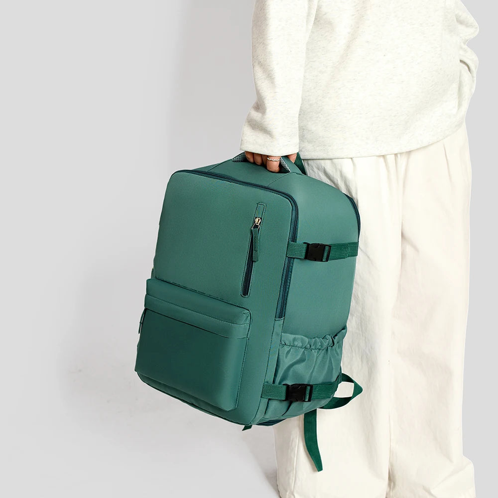 2-Piece 40×30×20cm 180 °   Full Opening Backpack Set, Large Carry-On with Tote Bag for Travel, Business, School & Daily Commuting