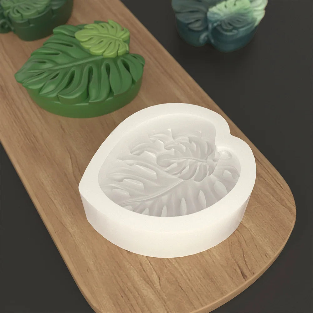 3D Tropical Leaves Silicone Mold for Handmade Soap Candle Resin Macking Molds DIY Art Crafts Aromatherapy Gypsum Ornaments Mould