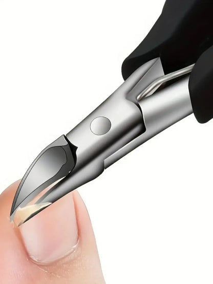 Professional Grade Concave Stainless Steel Nail Clippers for Thick Nails and Ingrown Toenails Sharp Curved Blade for Easy Trimmi