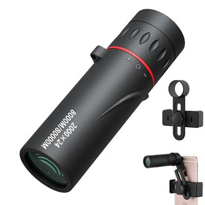 Monocular Telescope Upgrade 2000X24 HD Monoculars for Adults With Phone Adapter Pocket Monoscope Binoculars for Stargazing Gifts