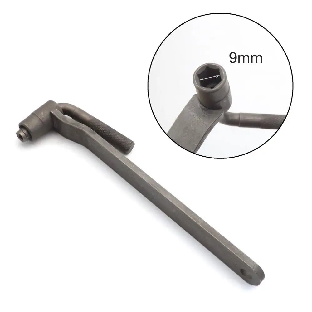 Motorcycle Engine Valve Adjustment Tool Square Hexagon Socket T Spanner Valve Screw Wrench 8mm 9mm 10mm Feeler Gauge 0.02 to 1mm