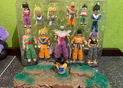 28cm Anime Dragon Ball Kids Krillin Son Gohan Trunks PVC Action Figures Model Collection Desktop Decoration Toys Kids Gifts
