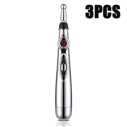 Electronic Acupuncture Pen Relief Pain Massage Point Meridian Energy Meridian Acupuncture Acup Plastic Material Without Battery