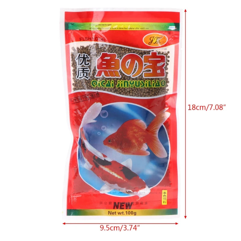 Yu Zhi Bao High-Quality Goldfish Food 100g - Nutritious Fish Feed for Goldfish & Koi, New Packaging Aquarium Fish Supplies