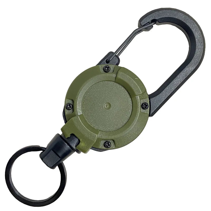 Outdoor Double Headed Clip Buckle, Work Permit Hanging Buckle, Keychain, Fishing Buckle, Telescopic Buckle, Easy to Pull Buckle