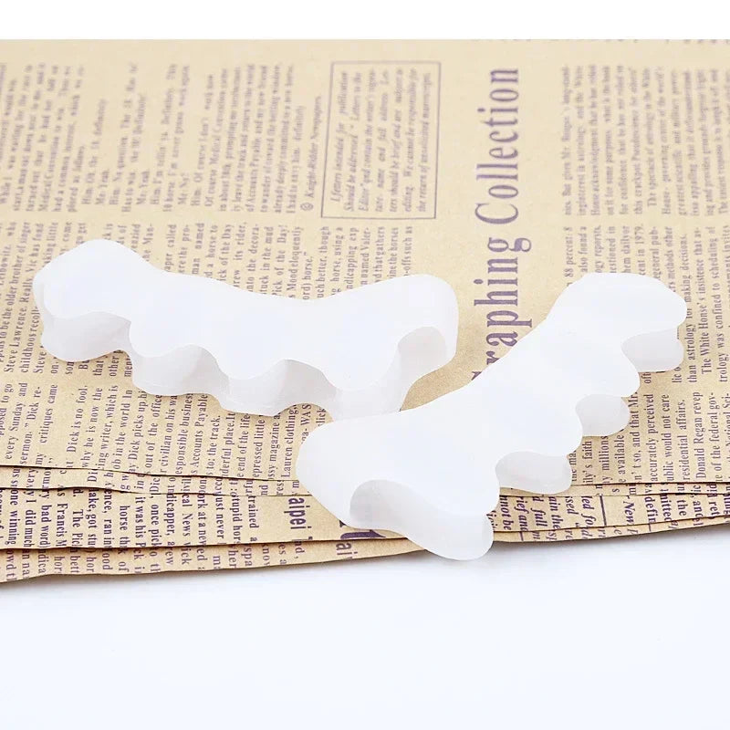 Silicone Toe Separators Correcting Bunions and Restoring Toes Toe Spreaders Toe Straightener for Overlapping Toes Foot Care Tool