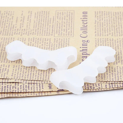 Silicone Toe Separators Correcting Bunions and Restoring Toes Toe Spreaders Toe Straightener for Overlapping Toes Foot Care Tool