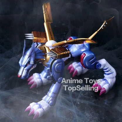 9cm Anime Digimon Adventure Figure Metal Garurumon Action Figures Pvc Collection Model Toys for Children Gifts