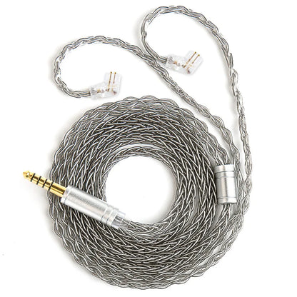 KBEAR ST12plus Earphone Cable 2m 8 Core 4N OFC Silver-plated Upgraded Cable 3.5/4.4mm MMCX/0.78mm 2Pin for CCZ KB03 KS1